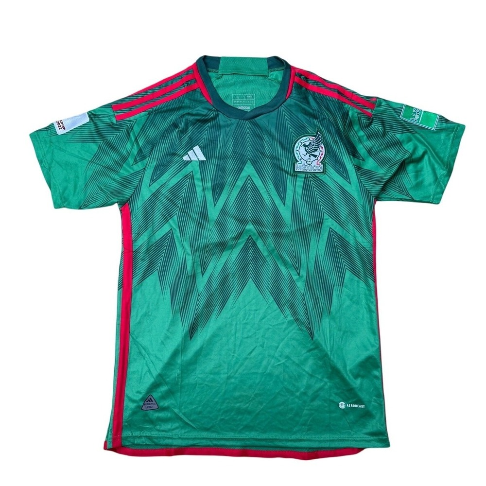 Adidas Mexico 2022 Santiago Gimenez Player Soccer Jersey Large Green #11